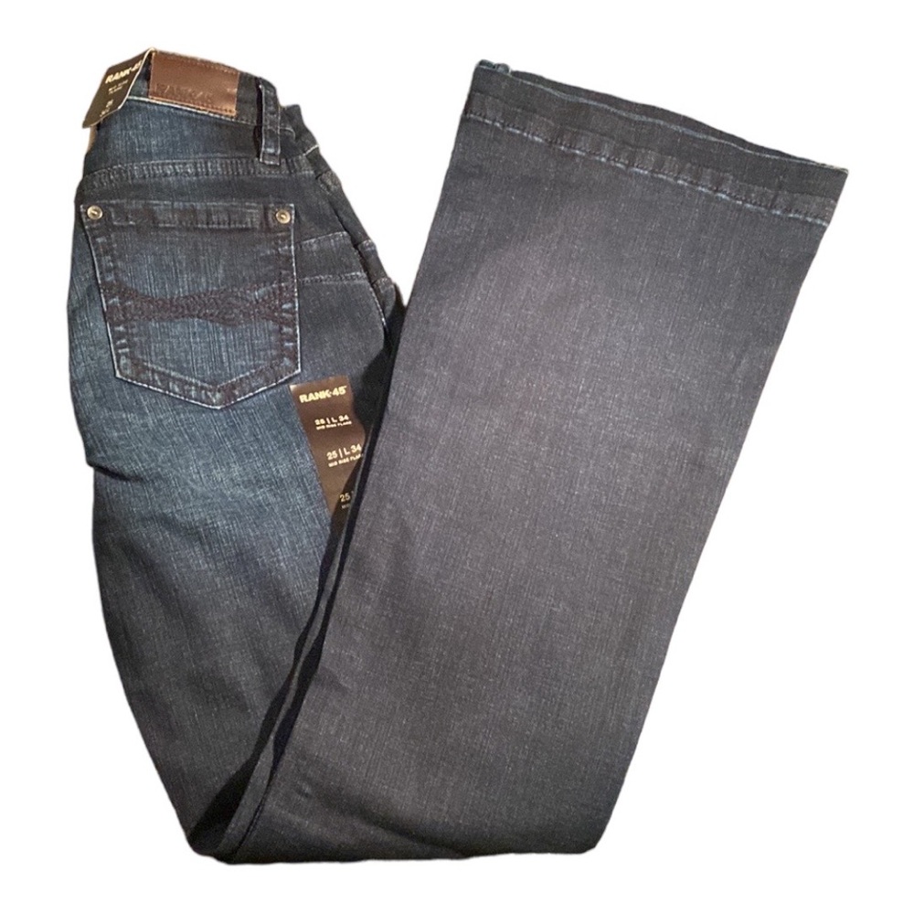 Rank 45 Women’s MidRise Flare Denim Jeans. New